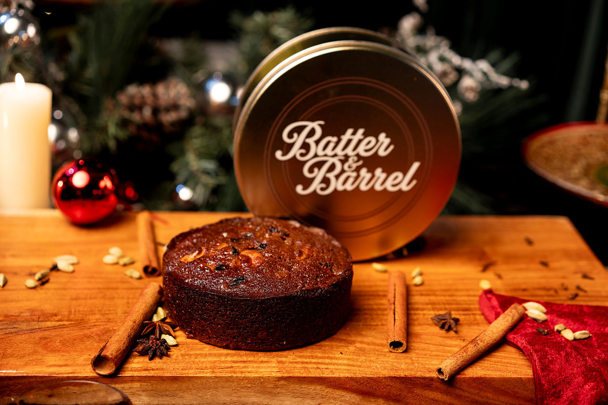 Premium Rum-Infused Dry Fruit Cake Tin Pack, 1/2 kg (1.1 lb)